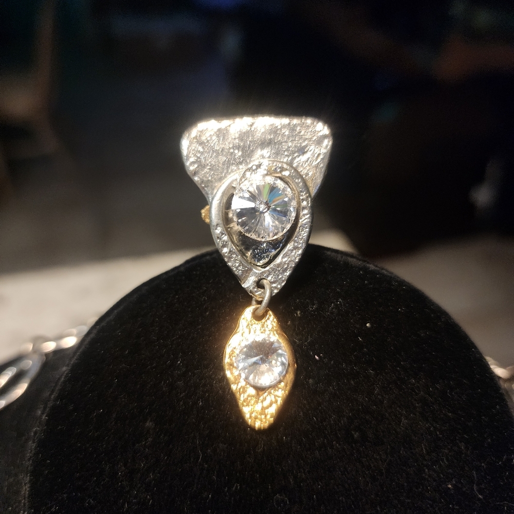 Elegant Silver and Gold Women's Earrings